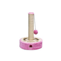 Produktbild von Beeztees Kratzbaum Gotcha Versteckspiel für Katzen aus Sisal in Beige/Rosa 27 x 27 x 40 cm