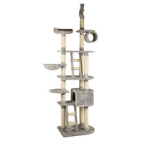 Produktbild von Beeztees Kratzbaum Magnefiq L Grau mit Deckenspanner für Katzen