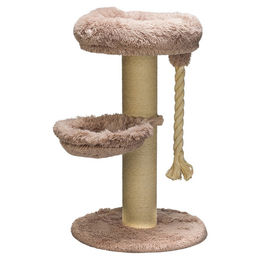Beeztees Kratzbaum Ramiro XL für Katzen in Beige mit Sisal 70x70x120cm – Bild 1 von 8