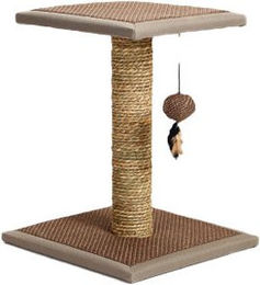 Beeztees Kratzbaum Segra aus Stoff in Beige 35 x 35 x 44 cm – Bild 1 von 3