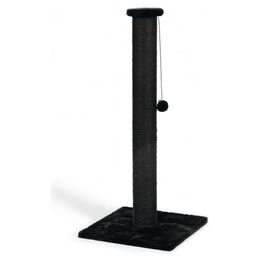 Beeztees Kratzbaum Serpa XL für Katzen Schwarz 40x40x90 cm mit Plüsch und Spielball – Bild 1 von 13