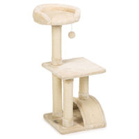 Produktbild von Beeztees Kratzbaum Tanica für Katzen in Beige aus Plüsch 35x35x82 cm
