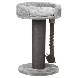 Beeztees Kratzbaum Tura für Katzen grau aus Plüsch 60x60x100 cm – Bild 1 von 11