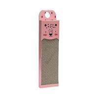 Produktbild von Beeztees Kratzbrett für Katzen aus Karton Leopard Design Rosa 45 x 13 x 2 cm