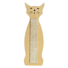 Produktbild von Beeztees Kratzbrett Katzenkontur Jabo aus Sisal und Holz in Beige 59x21cm