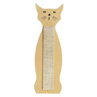 Produktbild von Beeztees Kratzbrett Katzenkontur Jabo aus Sisal und Holz in Beige 59x21cm