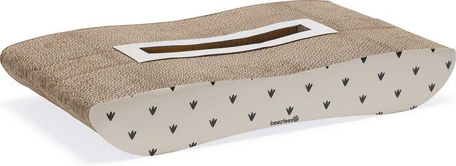 Beeztees Kratzbrett Poezel Katzen Kratzbrett aus Pappe Beige 50x30 cm – Bild 1 von 3