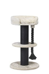 Produktbild von Beeztees Kratzmöbel Wello CRM aus Sisal in Beige und Grau 70 x 70 x 120 cm