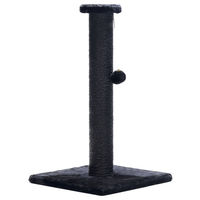 Produktbild von Beeztees Kratzsäule Serpa Schwarz für Katzen mit Spielball 35x35x60cm
