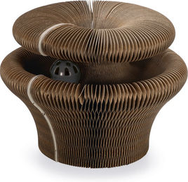 Beeztees Kratzspielzeug Siep für Katzen aus Karton mit Spielball Beige 38x38x10,5 cm – Bild 1 von 13