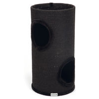 Produktbild von Beeztees Kratztonne Stina für Katzen in Schwarz und Grau mit Sisal und Höhle 37x70cm