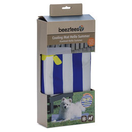 Beeztees Kühlmatte für Hunde Blau Weiß 65 x 50 cm wasserabweisend – Bild 1 von 5