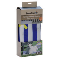 Produktbild von Beeztees Kühlmatte für Hunde Blau Weiß 65 x 50 cm wasserabweisend
