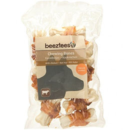 Beeztees Kulinaer Kausnack Kauknöchelchen mit Huhn und Rind für Hunde 180 g – Bild 1 von 2