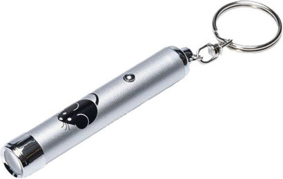 Beeztees Laserlicht Mouse Katzenspielzeug aus Metall Silber – Bild 1 von 2