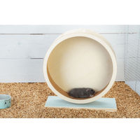 Produktbild von Beeztees Laufrad Turbani Holz für Nager in Mint und Natur 29 x 12,5 x 32 cm