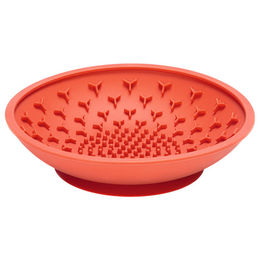 Beeztees Leckmatte Schale aus Silikon für Hunde in Rot – Bild 1 von 5