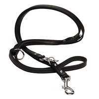 Produktbild von Beeztees Leder Hundeschleppleine Schwarz 200 x 20 cm