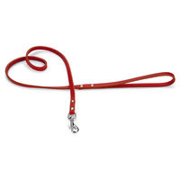 Produktbild von Beeztees Leder-Schleppleine für Hunde in Rot, 100 cm - 100 cm