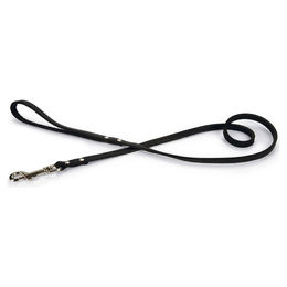 Beeztees Leder-Schleppleine für Hunde Schwarz 100 cm - 100 cm – Bild 1 von 3