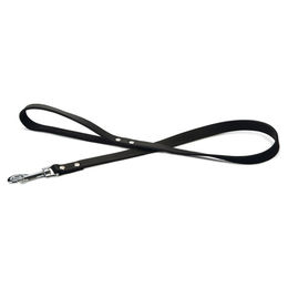 Beeztees Leder-Schleppleine für Hunde Schwarz 100 cm x 20 mm - 100 cm – Bild 1 von 3