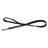 Produktbild von Beeztees Leder-Schleppleine für Hunde Schwarz 100 cm x 20 mm - 100 cm