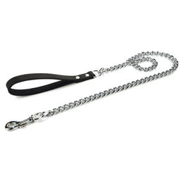 Beeztees Leder Schleppleine Schwarz 120 cm – Bild 1 von 3