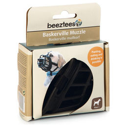 Produktbild von Beeztees Maulkorb aus TPR in Schwarz Größe 1 für kleine Hunde