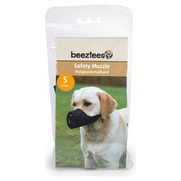 Produktbild von Beeztees Maulkorb für Hunde aus Nylon in Schwarz Größe S