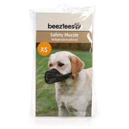 Produktbild von Beeztees Maulkorb Normal Schwarz aus Nylon Größe XS