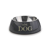 Produktbild von Beeztees Melamin Futternapf Best Dog Grau 18 x 6,5 cm - 350 ml