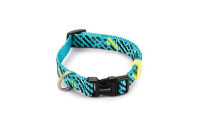 Beeztees Memphis Hundehalsband aus Nylon in Blau Türkis 26-40 cm x 15 mm – Bild 1 von 2