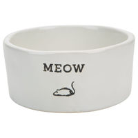 Produktbild von Beeztees Meow Katzennapf aus Keramik weiß