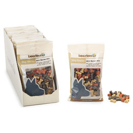 Beeztees Mini Bones Mix Belohnungssnack Huhn und Lachs zuckerfrei 150 g - 14 x 150 g – Bild 1 von 1