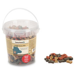 Beeztees Mini Bones Mix Hundesnacks Huhn und Lachs ohne Zucker 500 g - 500 g – Bild 1 von 4
