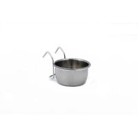 Produktbild von Beeztees Mini Futternapf aus Edelstahl mit Haken für Hund Katze und Vogel 0,2 l - 0,2 l