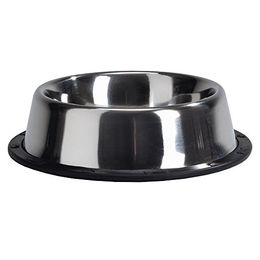 Beeztees Mini Futternapf aus Edelstahl rutschfest in Silber oder Schwarz - 200 ml – Bild 1 von 1
