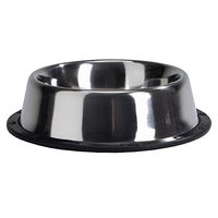 Produktbild von Beeztees Mini Futternapf aus Edelstahl rutschfest in Silber oder Schwarz - 200 ml