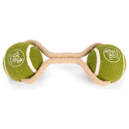 Beeztees Minus One Hundespielzeug Duo Tennisball mit Seil Grün Braun Beige – Bild 1 von 7