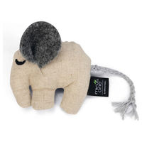 Produktbild von Beeztees Minus One Katzenspielzeug Elefant mit Catnip in Beige aus Polyester