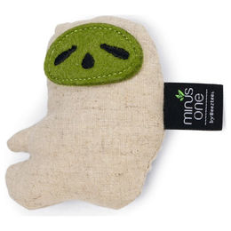 Beeztees Minus One Katzenspielzeug Faultier Slowly mit Catnip aus Naturmaterial in Beige – Bild 1 von 7
