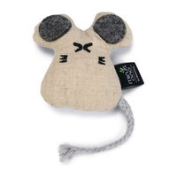 Produktbild von Beeztees Minus One Katzenspielzeug Maus Coda aus Polyester in Beige