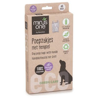 Produktbild von Beeztees Minus One Kotbeutel für Hunde mit Griff und Halterung Lavendelduft biologisch abbaubar 60 Stück - 60 Stk.