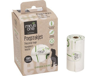 Beeztees Minus One Kotbeutel für Hunde Weiß 6 x 15 Stück - 6 x 15 Stk. – Bild 1 von 6