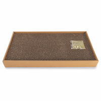 Produktbild von Beeztees Minus One Kratzbrett Ilana Kratzpappe für Katzen beige-braun 48,5 x 24 x 5 cm