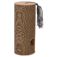 Produktbild von Beeztees Minus One Kratzzylinder für Katzen aus FSC-Kratzpappe in Beige-Braun