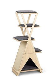 Beeztees Mirza Kratzbaum aus Holz für Katzen 70x40x135 cm – Bild 1 von 8