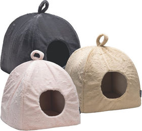 Beeztees Moza Katzenhöhle aus Plüsch beige – Bild 1 von 9