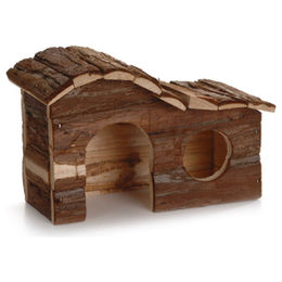 Beeztees Nager Blockhaus Forest Arch Holz braun Häuschen für Nager 26,5x16x13,5cm – Bild 1 von 2