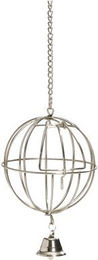 Produktbild von Beeztees Nager Futterball Heuraupe mit Tür und Glocke aus Metall 12 cm